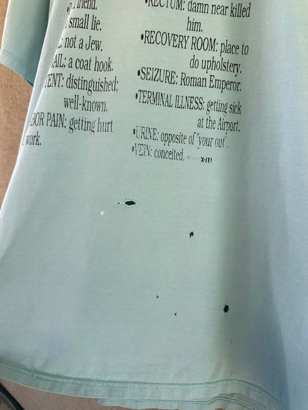 1990's Blonde's Medical T-Shirt Tee (L)