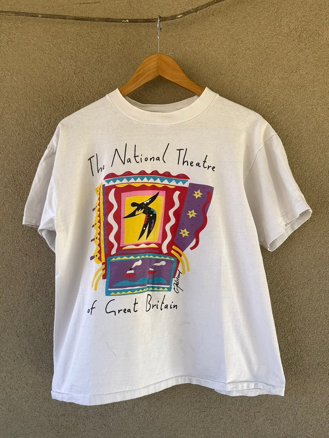 1980's The National Theatre Of Great Britain Art Tee (M/L)