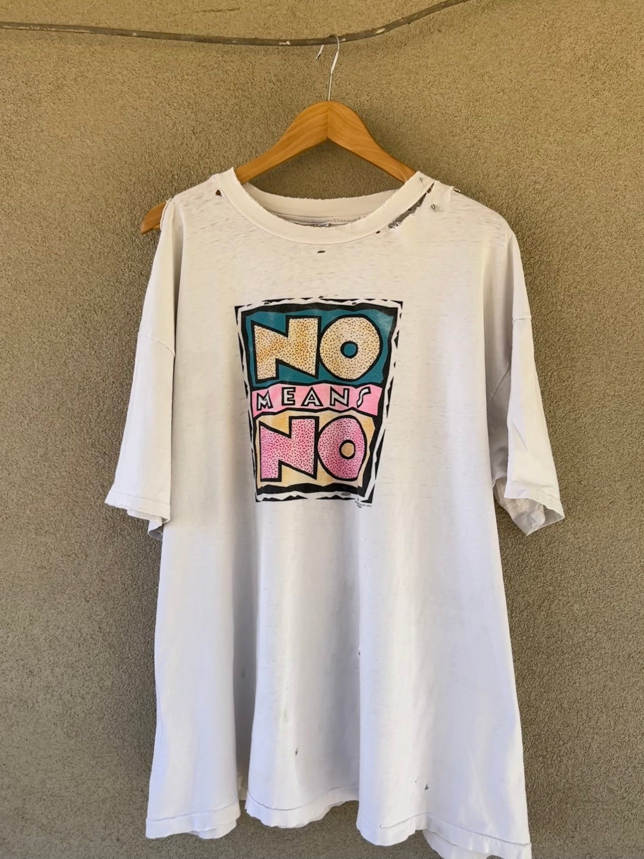1993 Thrashed "No Means No" Tee (XXL)