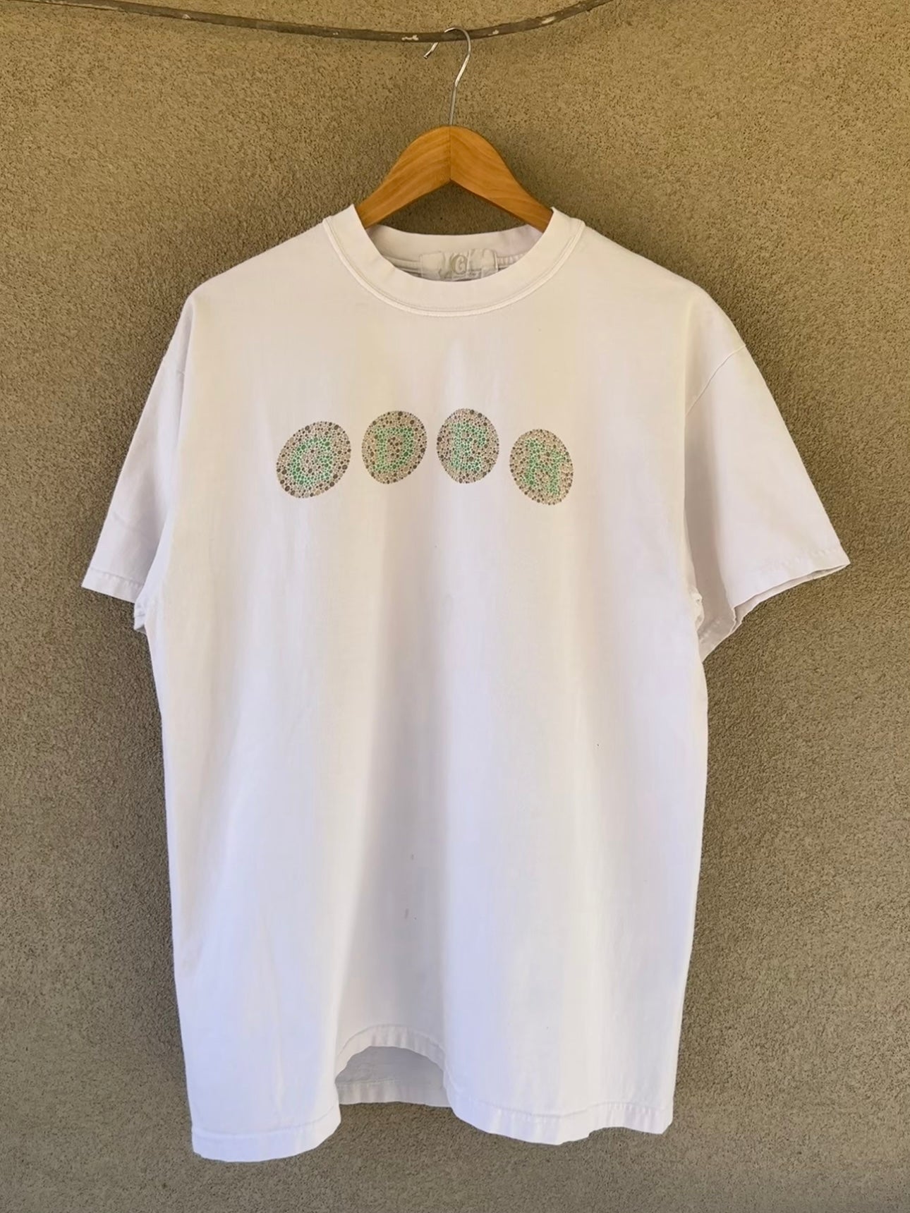 1990's Rare Japanese Good Enough color blind GDEH Tee (L)