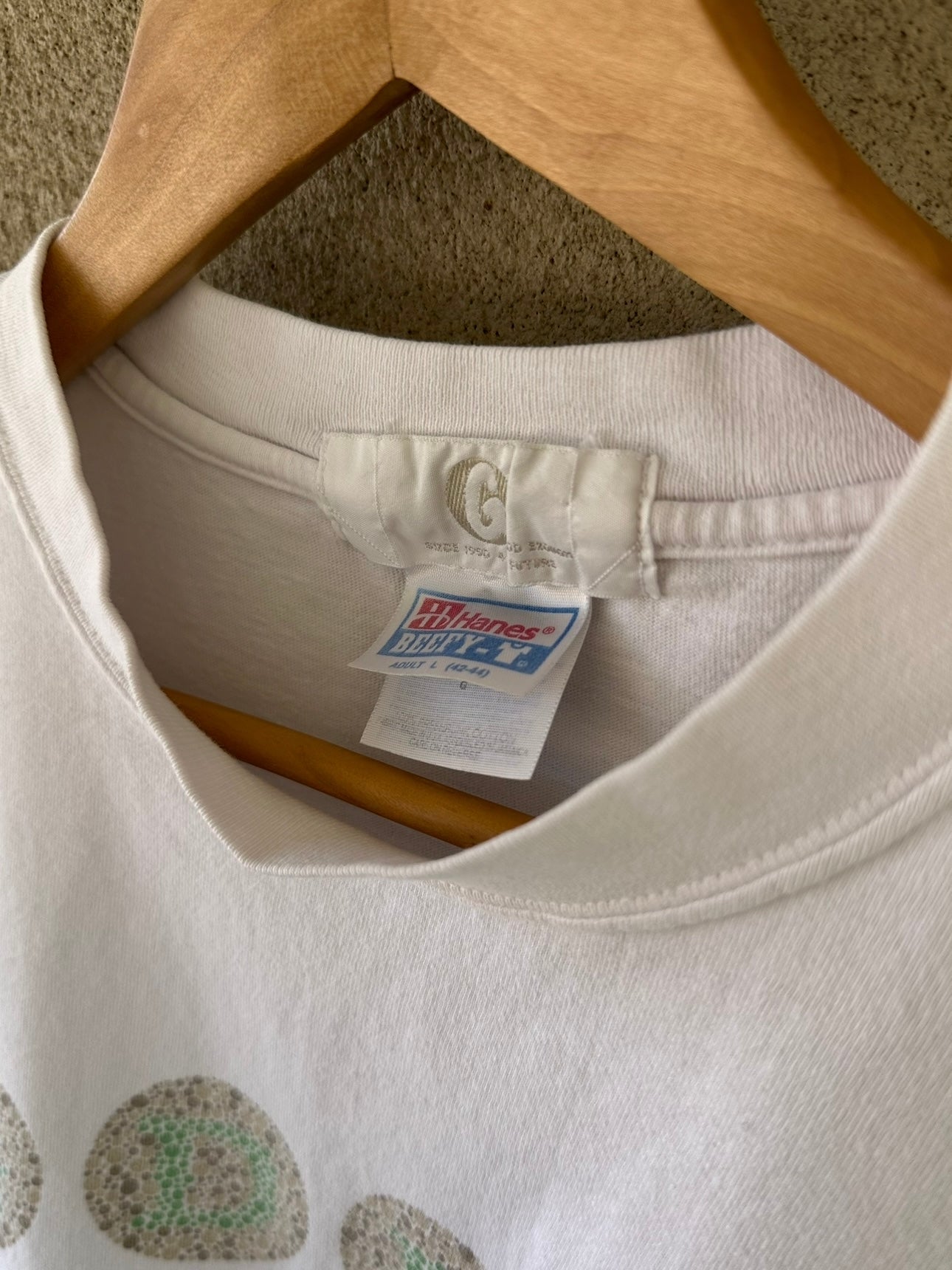 1990's Rare Japanese Good Enough color blind GDEH Tee (L)