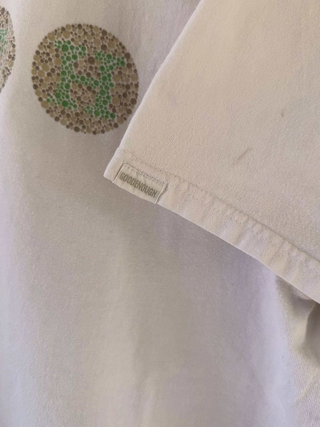 1990's Rare Japanese Good Enough color blind GDEH Tee (L)