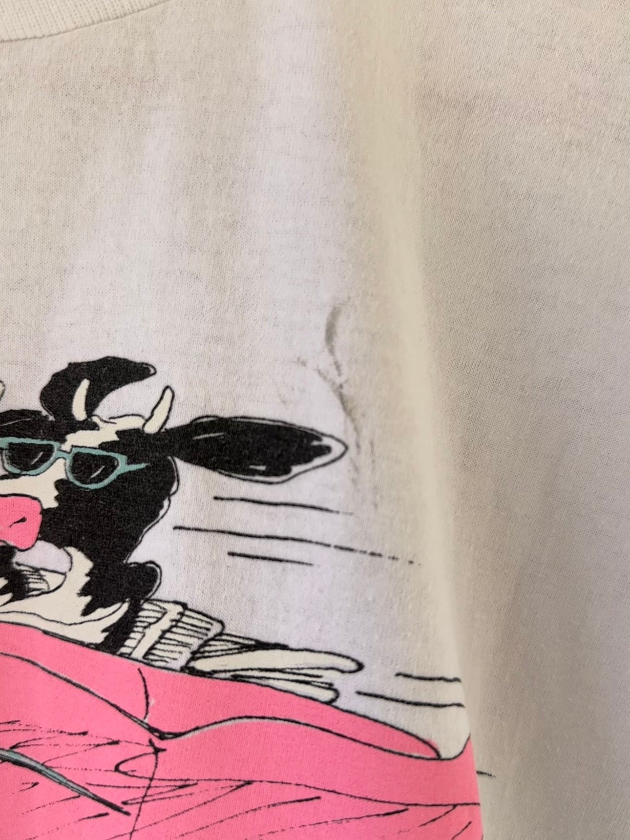 1980s/90's Cattlelac Cow Tee (L/XL)
