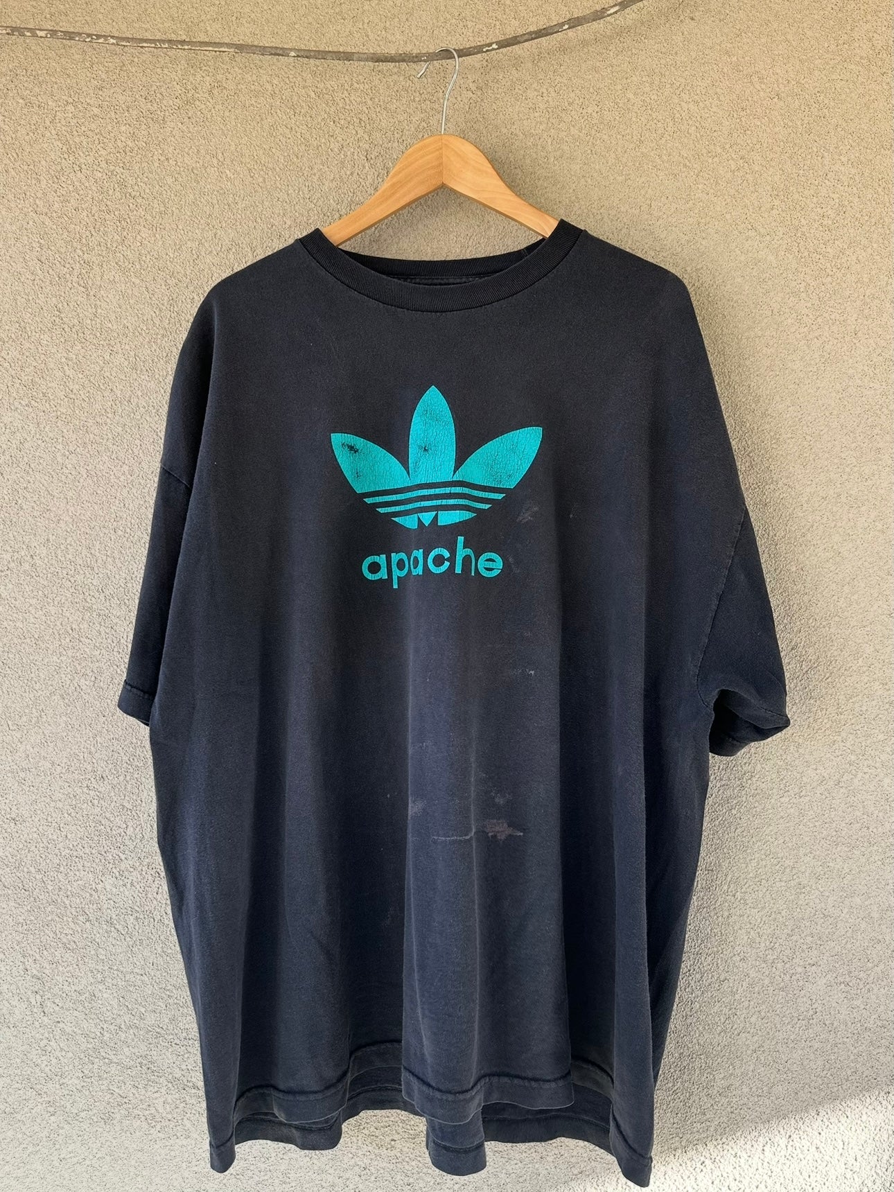2000's Faded Apache Adidas Weed Paradody Tee (XXL)