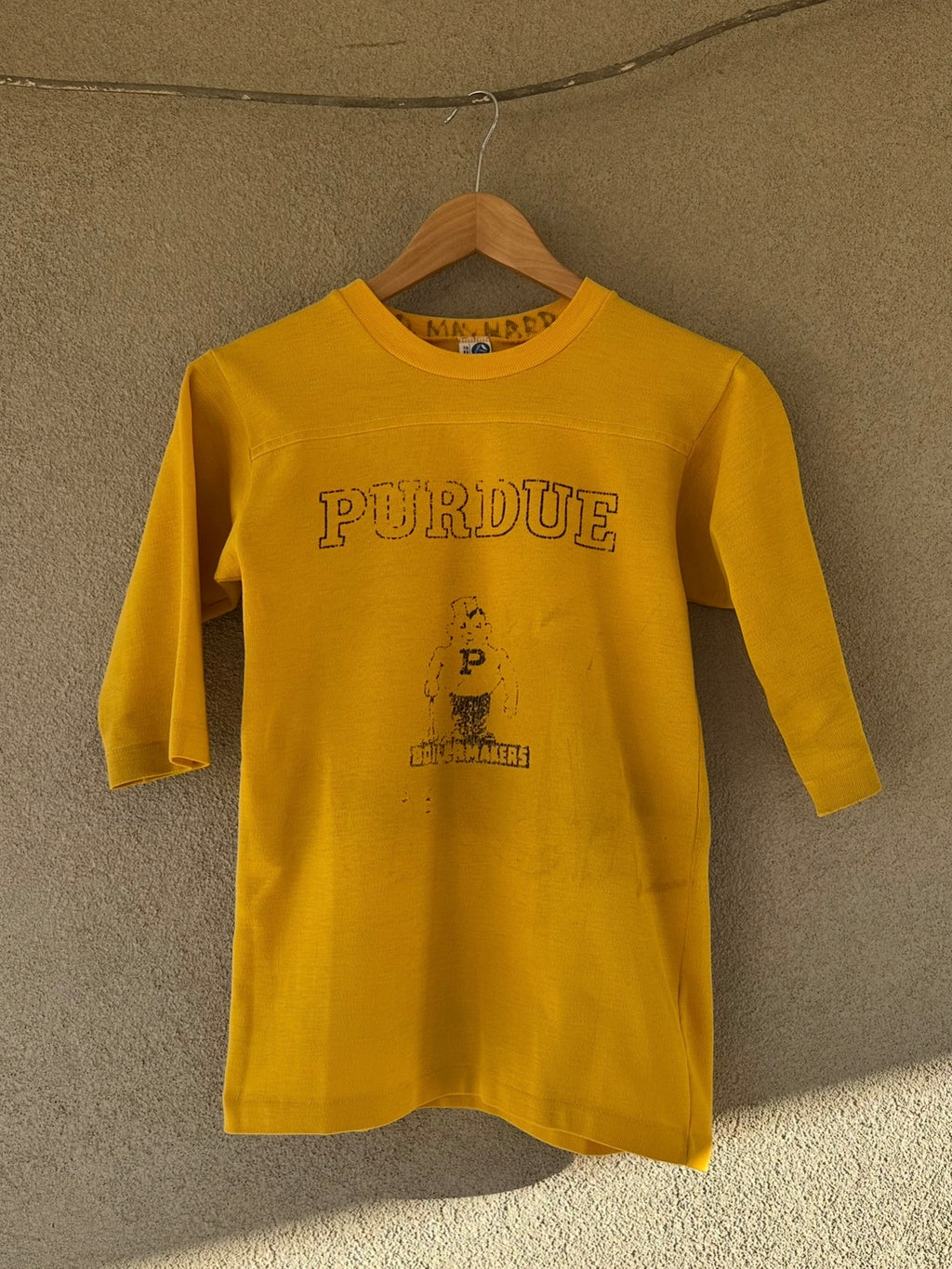 1970's Purdue Boilermakers 3/4 Sleeve Tee (S/M)