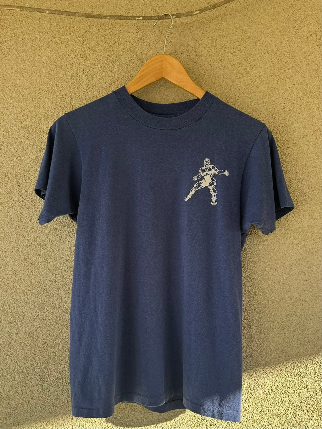 1980's Faded Navy McClintock Wrestling Tee (M)