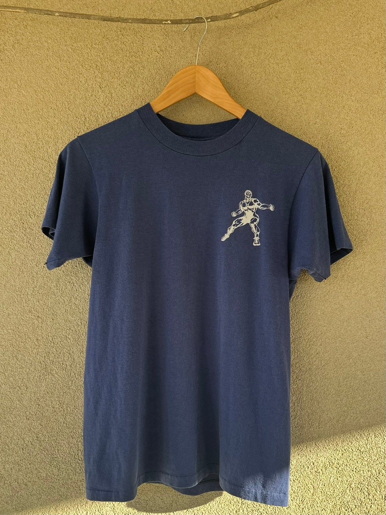 1980's Faded Navy McClintock Wrestling Tee (M)