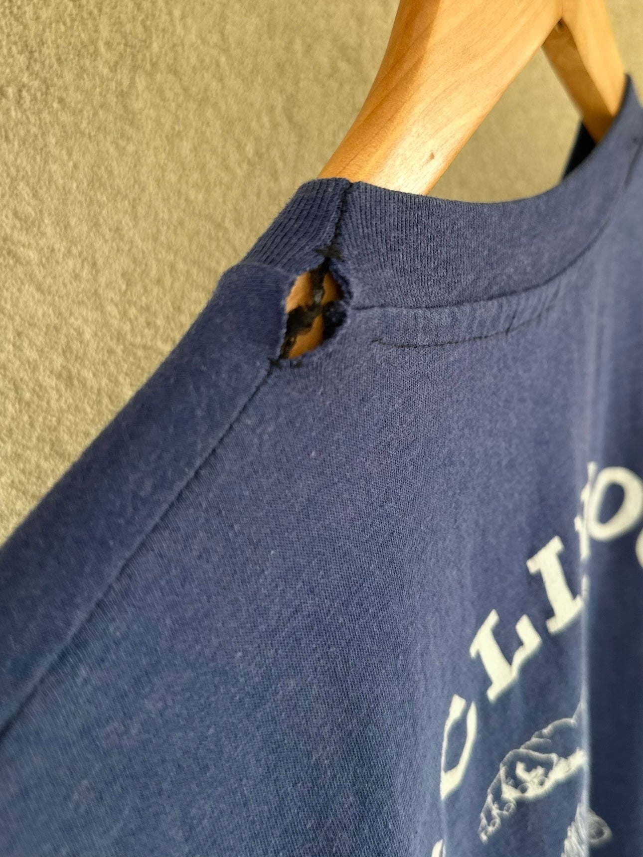 1980's Faded Navy McClintock Wrestling Tee (M)