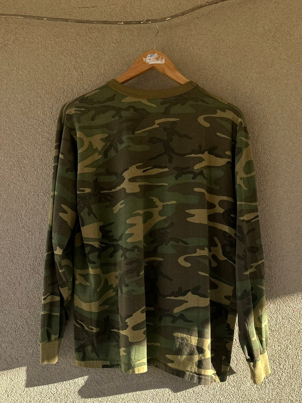 1980's Thin Camo Long Sleeve Shirt (L)