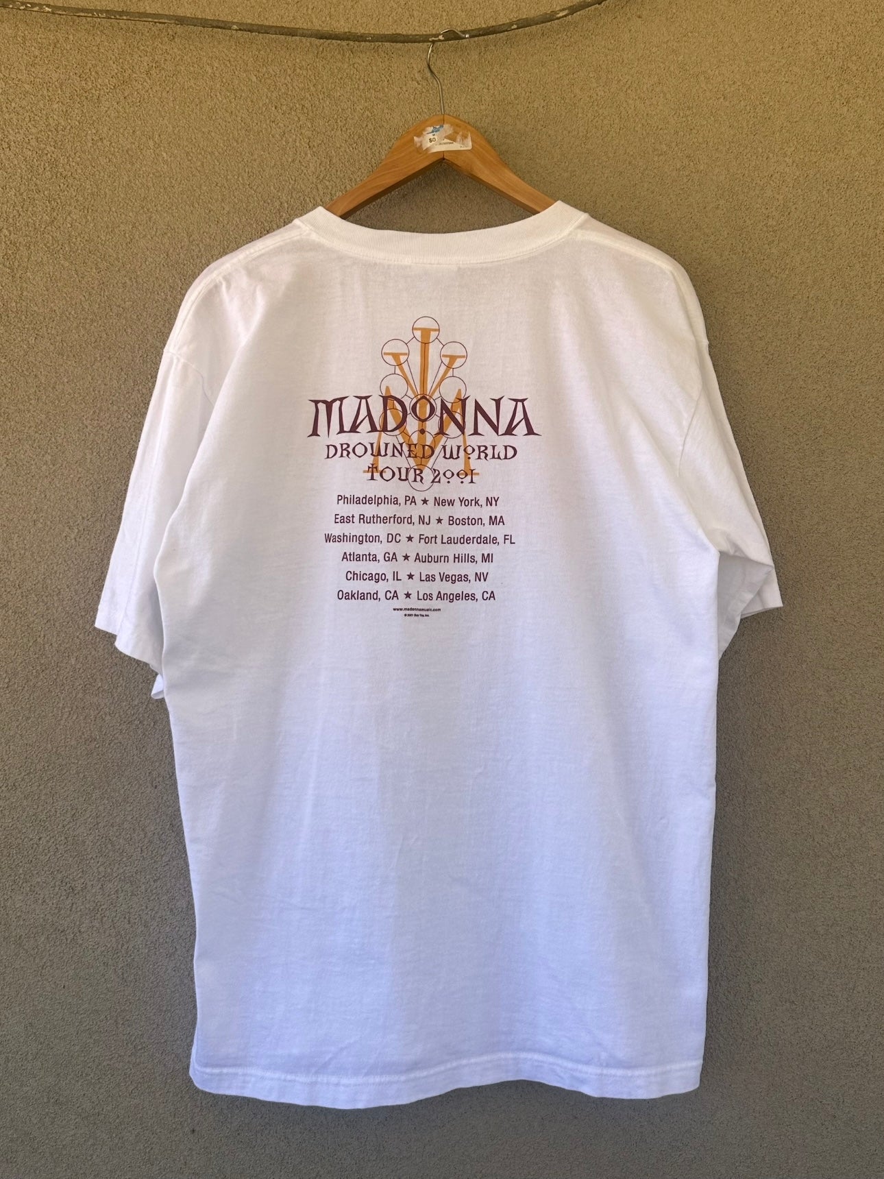 2001 Madonna Drowned World Tour Tee (L/XL)