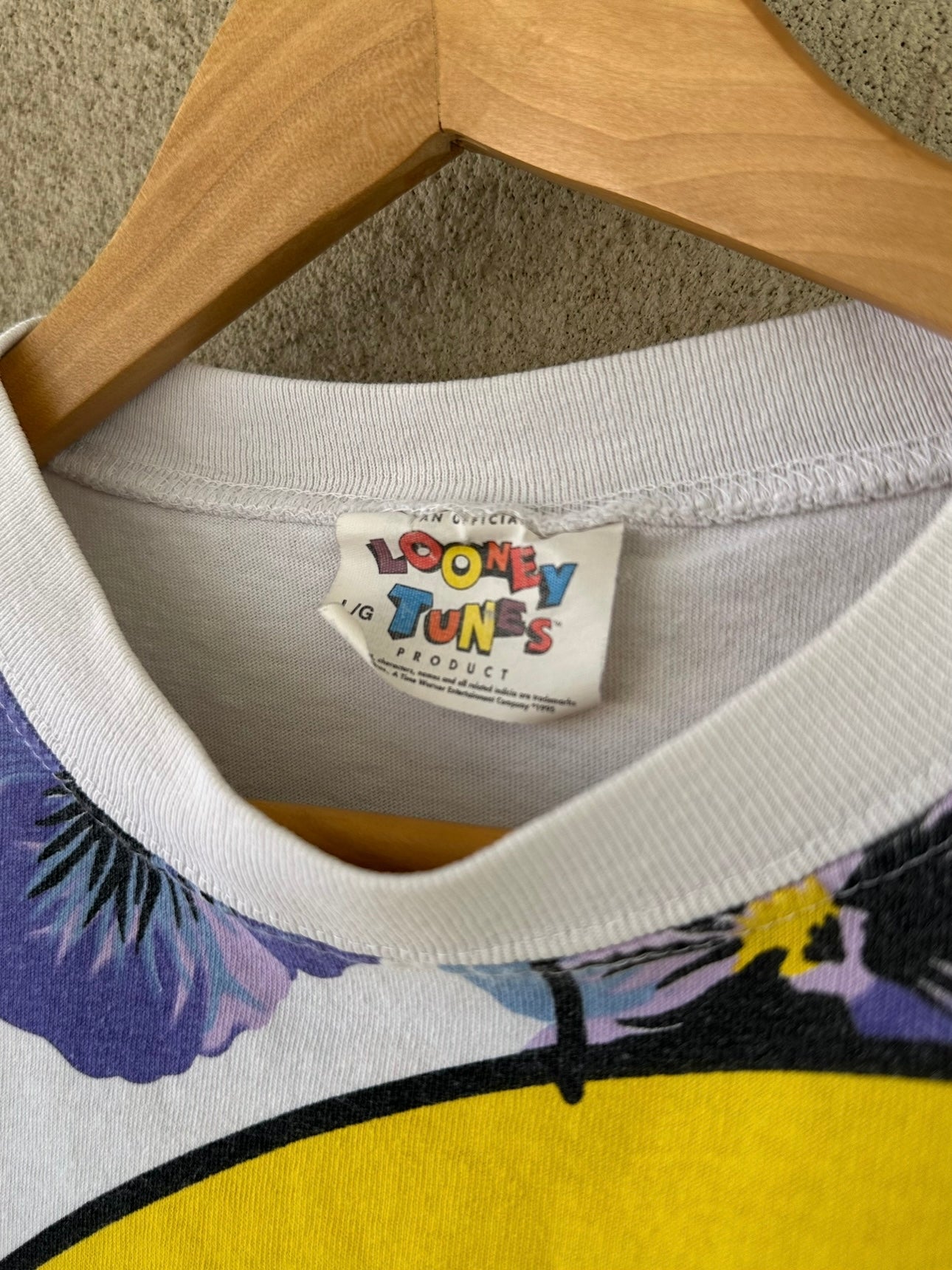 1995 Tweety Bird Floral Tee (XL)