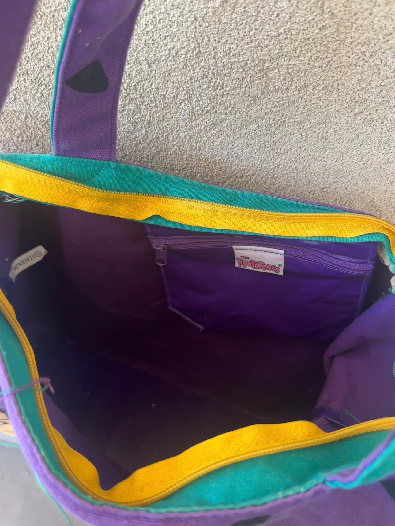 1994 The Flintstones Barney Rubble Hand Tote Bag