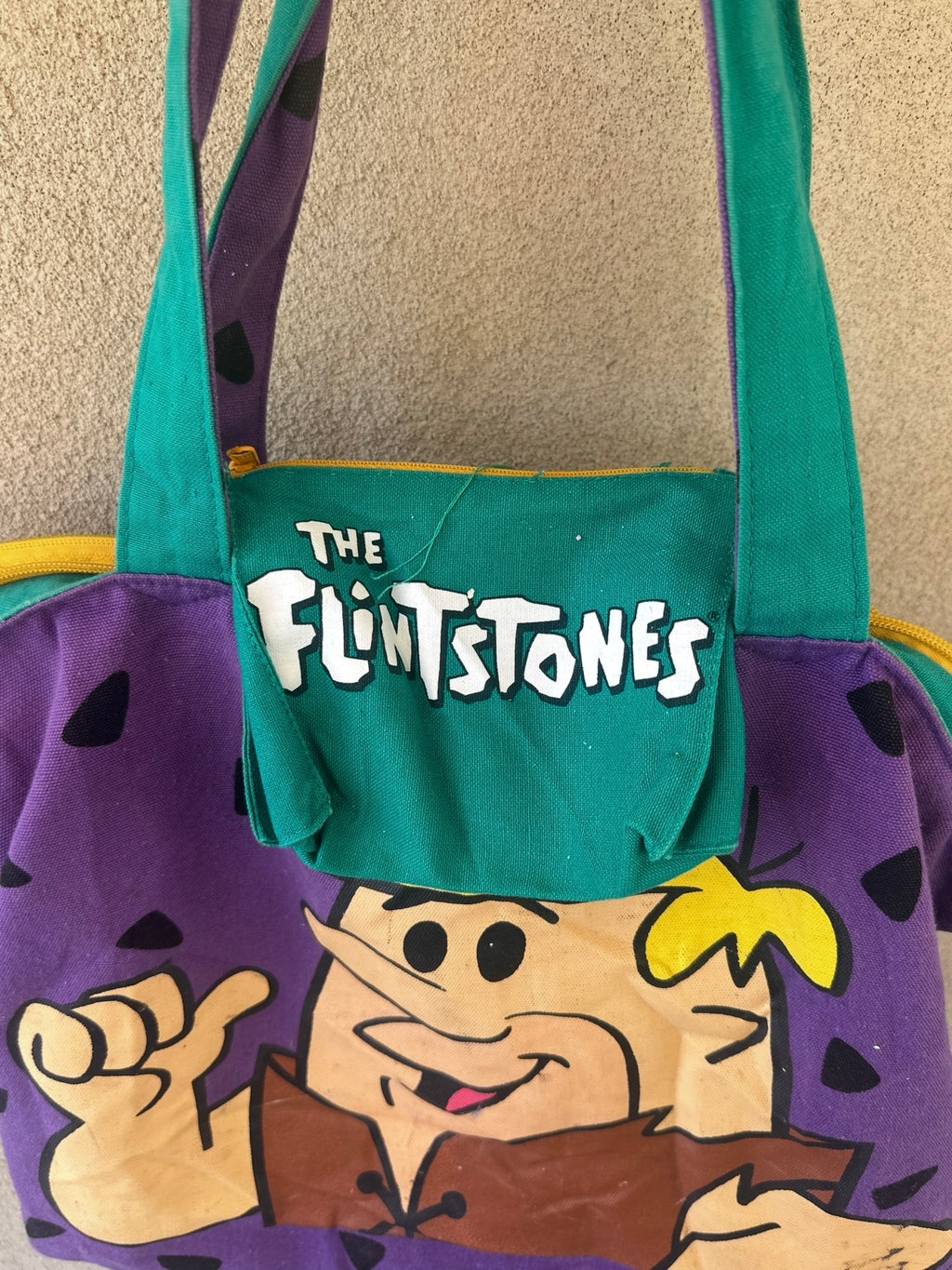 1994 The Flintstones Barney Rubble Hand Tote Bag
