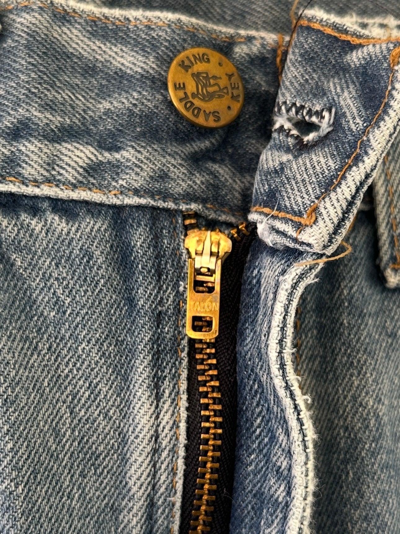1970's Distressed Saddle King Jeans