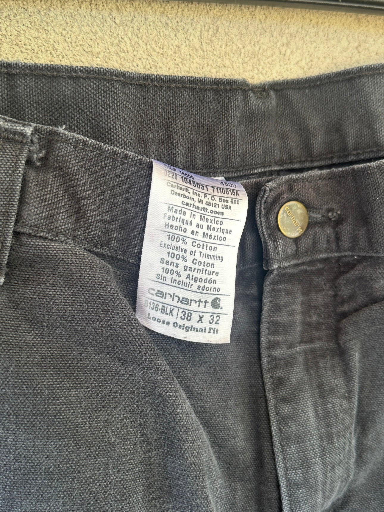2000's Black Carhartt Double Knee Pants