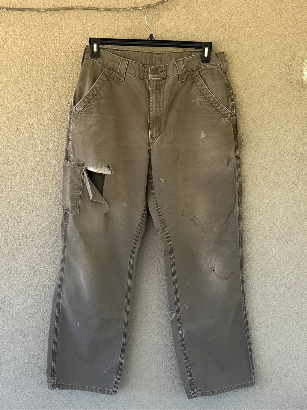 2000's Thrashed Faded Light Brown Carhartt Pants