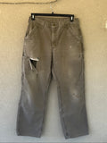 2000's Thrashed Faded Light Brown Carhartt Pants