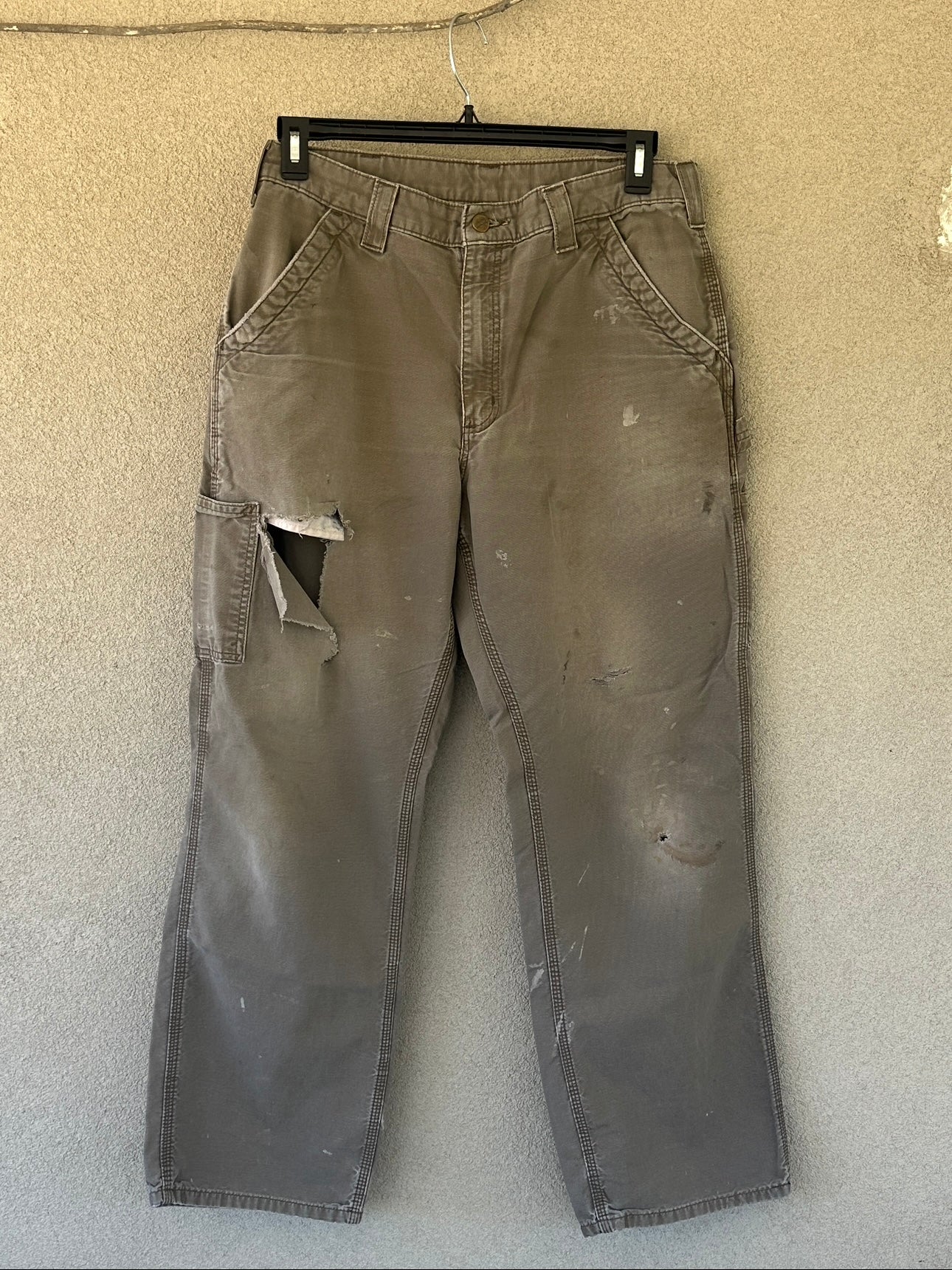 2000's Thrashed Faded Light Brown Carhartt Pants