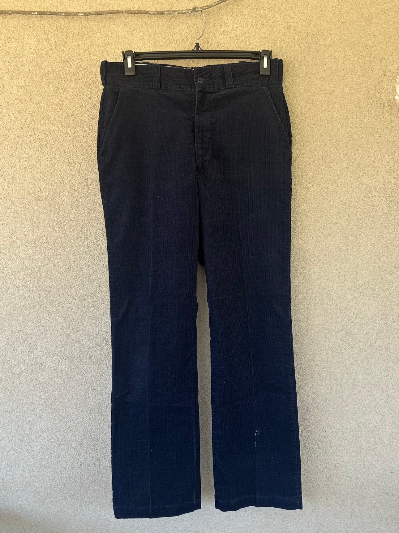 1970s/80's Navy Blue Sears Corduroy Trousers