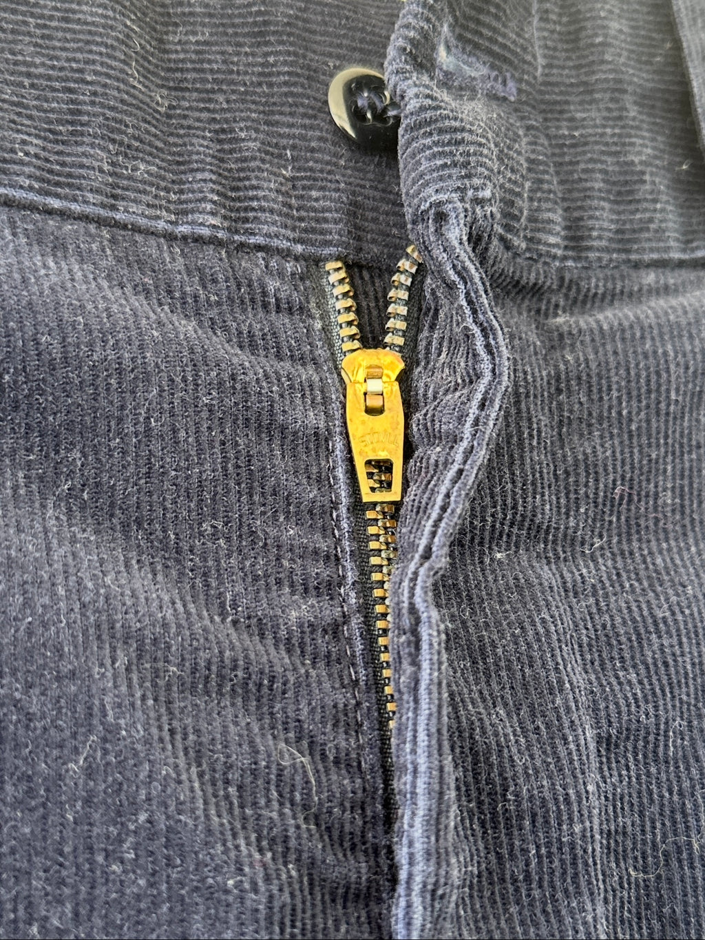 1970s/80's Navy Blue Sears Corduroy Trousers