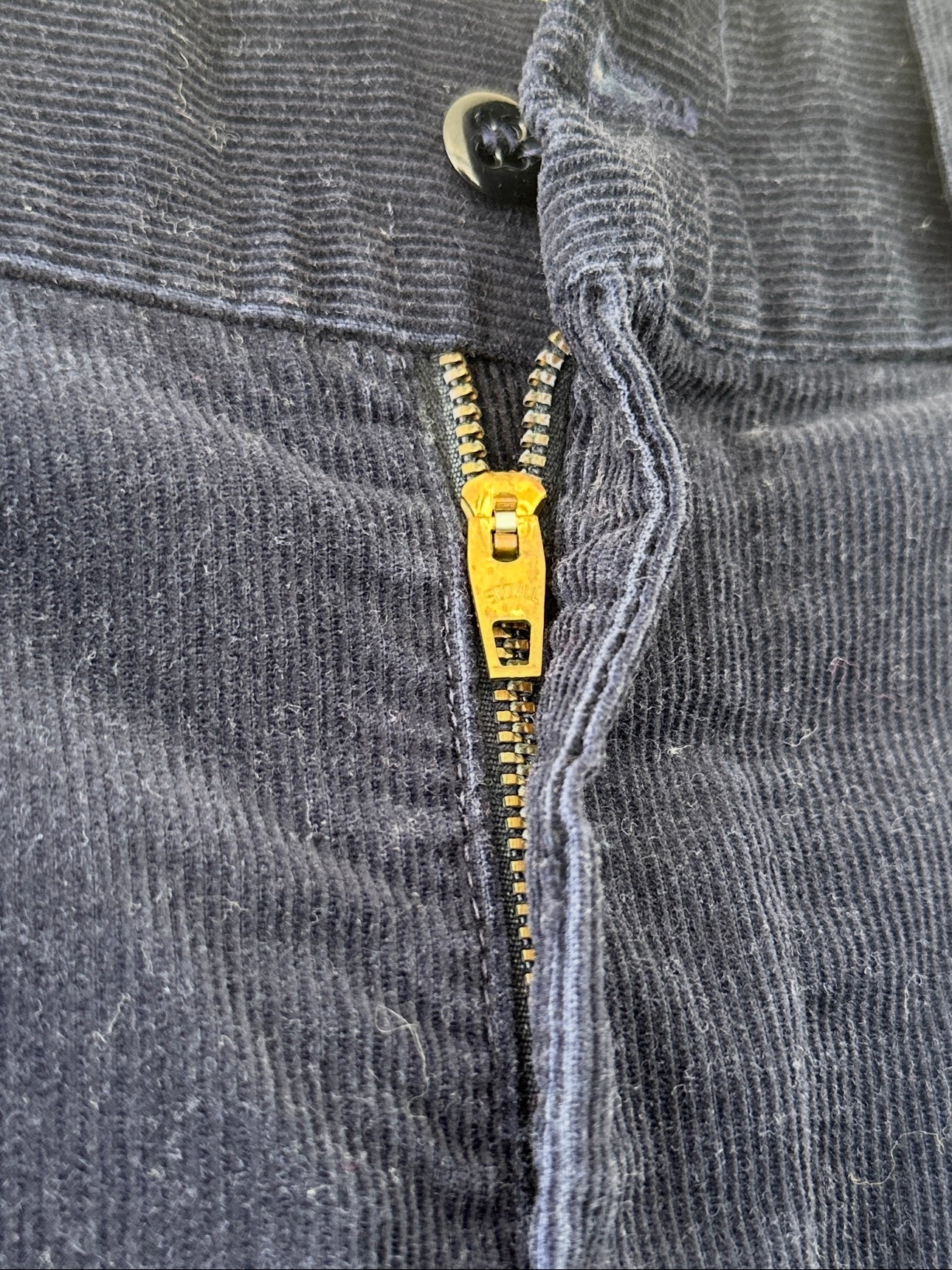 1970s/80's Navy Blue Sears Corduroy Trousers