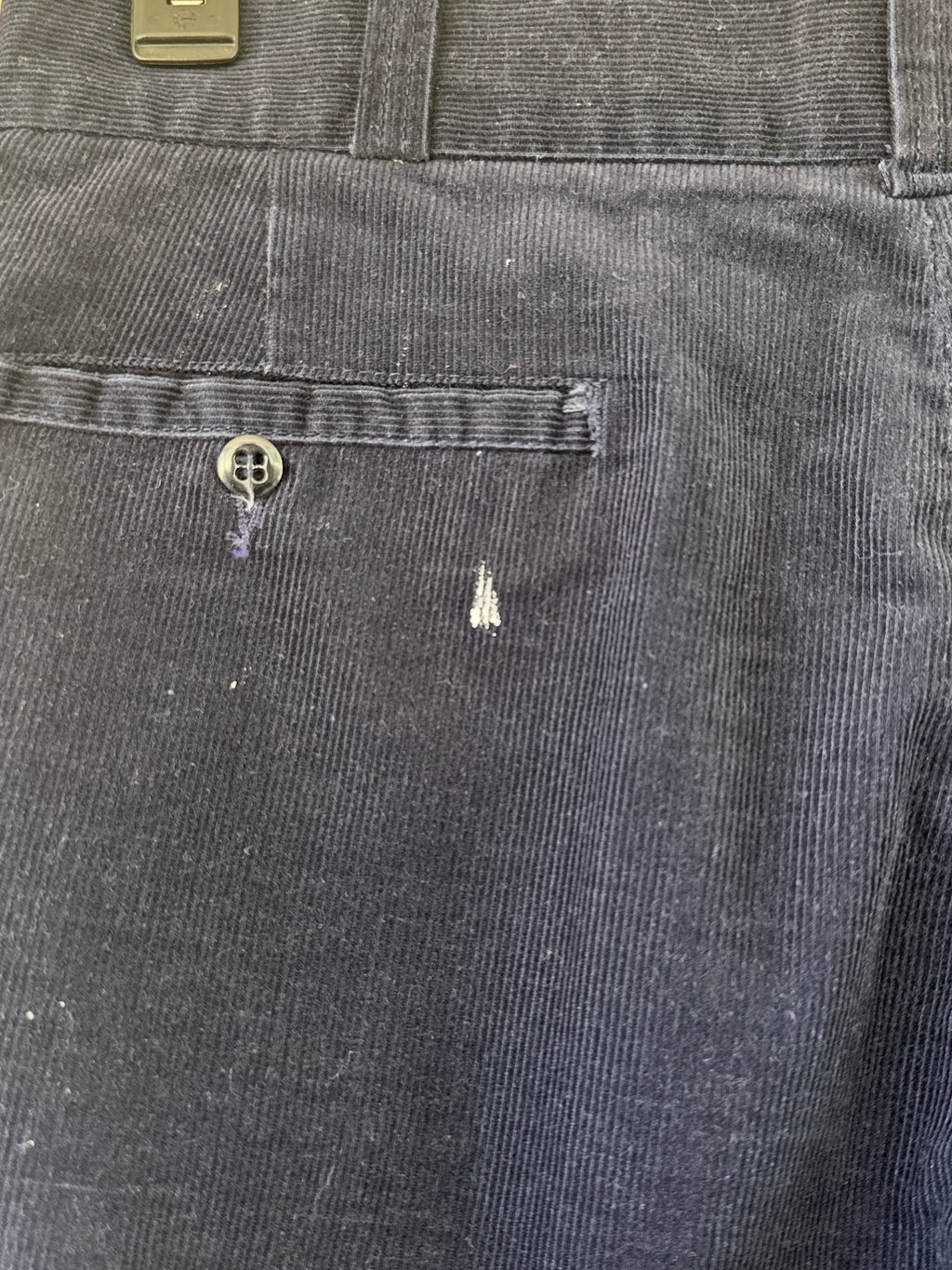 1970s/80's Navy Blue Sears Corduroy Trousers