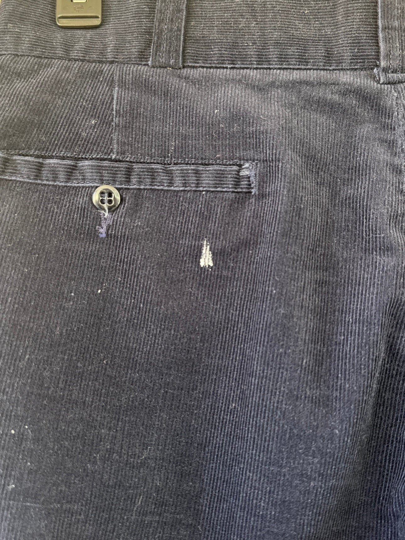 1970s/80's Navy Blue Sears Corduroy Trousers